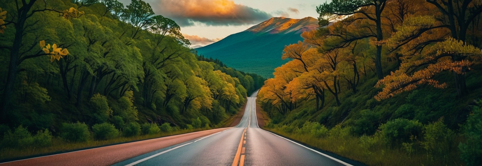 a road leading to a mountain