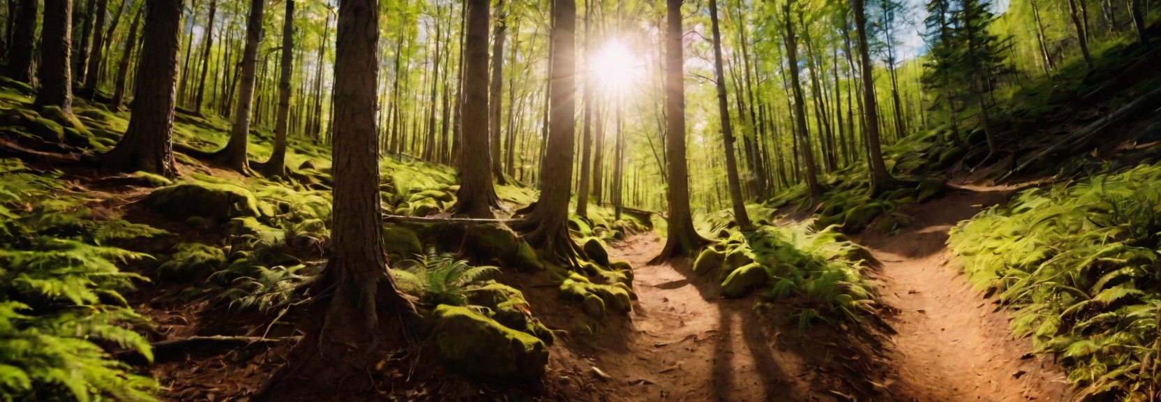 a path through a forest